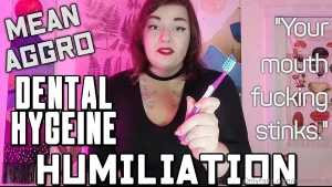 Video aggro dental hygeine humiliation instruction mean aggro dental