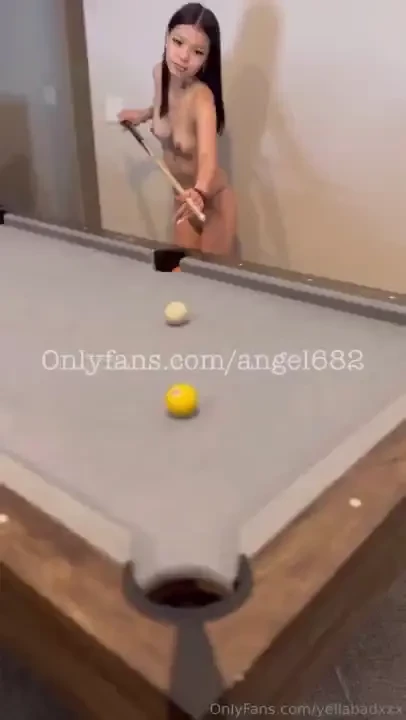 Angel won in pool and took dick from the back 