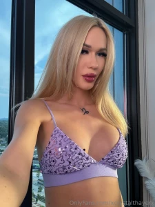 Up early and already glowing in this sparkly bra wanna be my morning