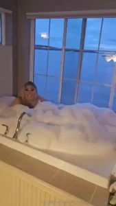 Oops we accidentally put bubble bath w the jets in the jacuzzi sooo