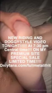 Hey guys there s a really hot video coming out tonight on my premium