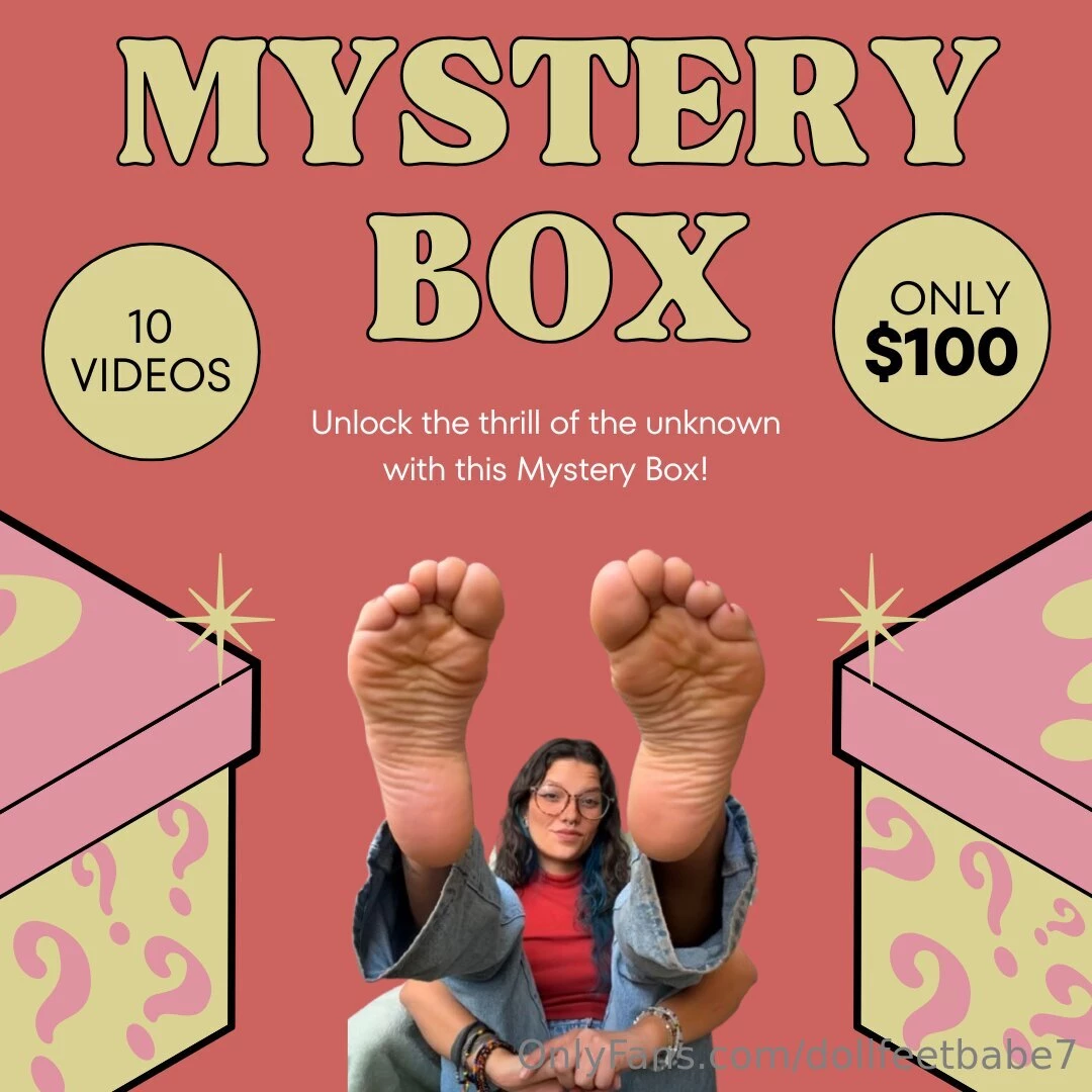 Get this mystery box full of feet goodies selfworship joi real footjob 