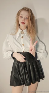 If it s a student outfit it s a white top and black bottom but i
