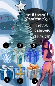 Game alert tip here after choosing your present s for your rewards part 1