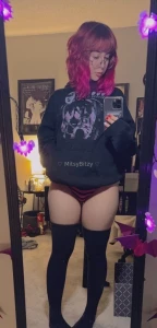 Striped panties are so cute on me