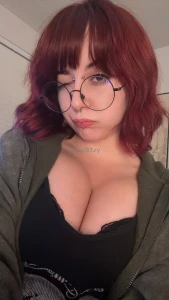 Boob check also fixed my hair it s back to my fav dark wine color part 2