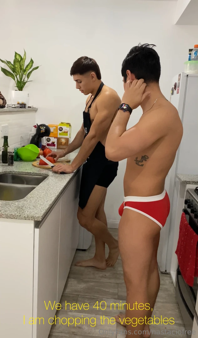 Cooking a big cock for my friend onlyfans com nastaciovip 