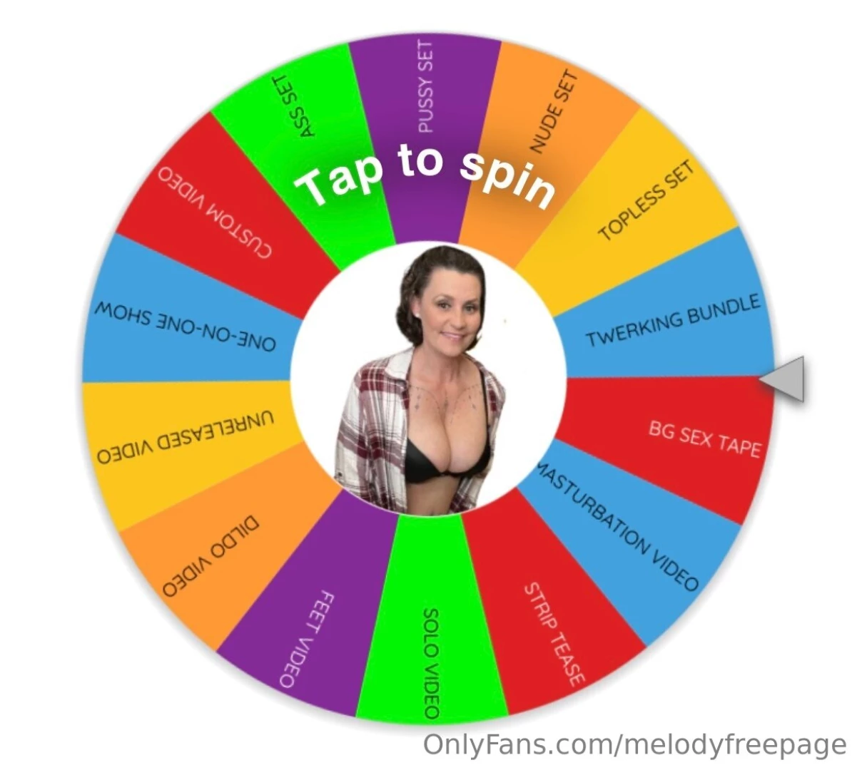 Spin the wheel feeling lucky what xxx prize will you win tip this post 