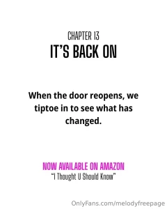 I did it i finally published my first book i thought u should know it part 25