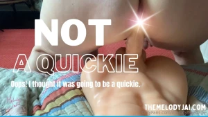 I wanted to show you how quickly i can cum but i got so excited i