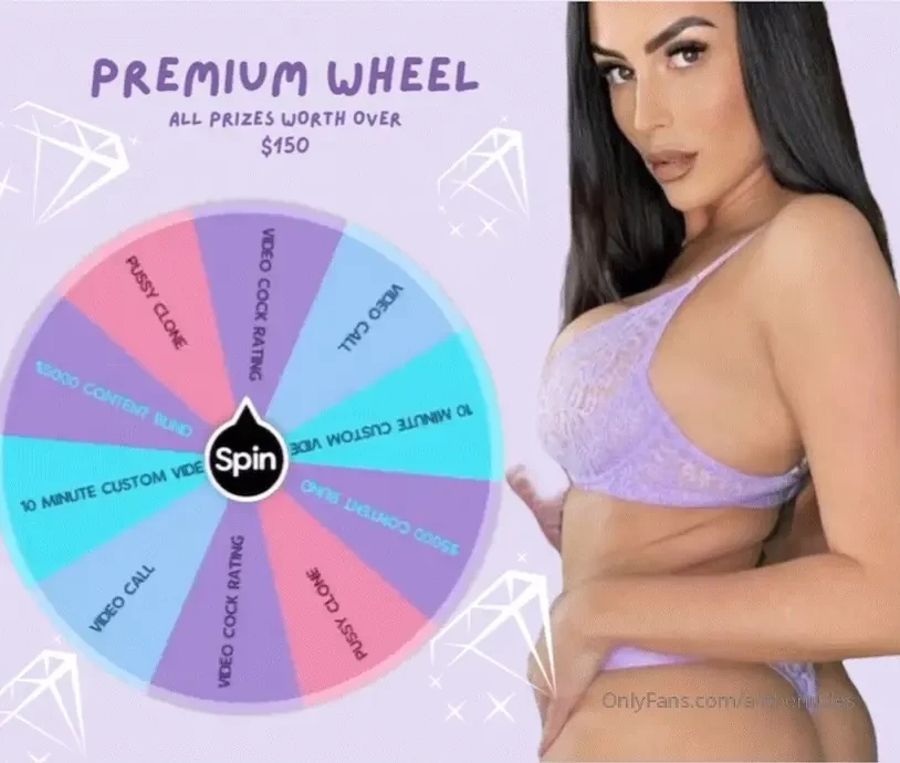 Yasmines wheel tip 10 for one spin tip 15 for two spins 