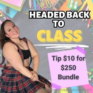 Headed back to class next week daddy will help me with my books i will