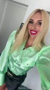 Satin tight shiny milf