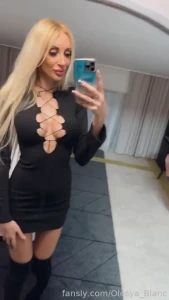 Every woman must have the slutty little black dress c me milf blonde