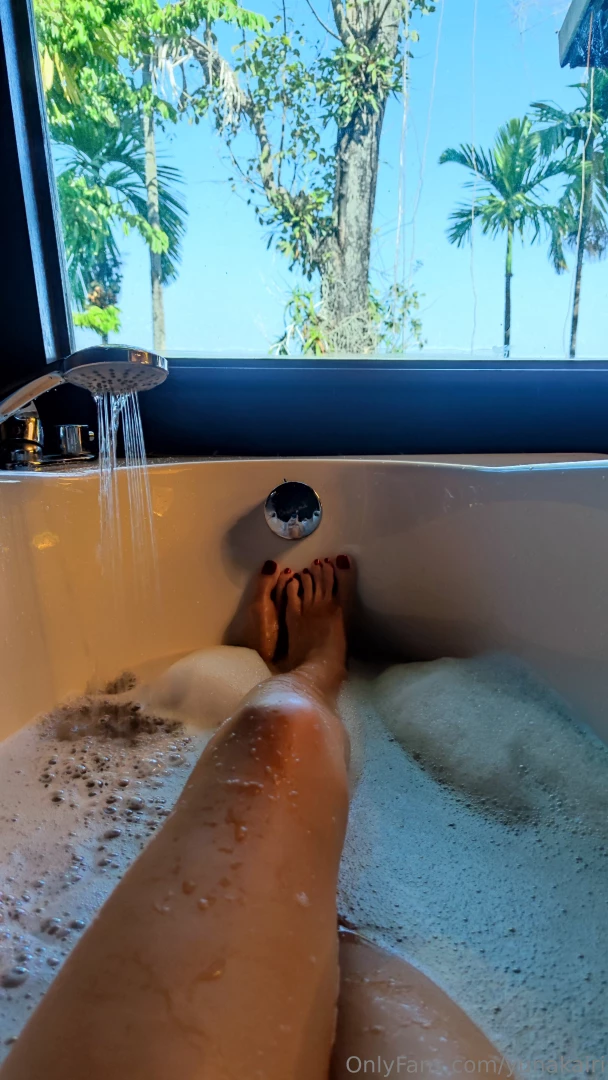 Ohhh how i missed the bath hot water is caressing my skin and i am 