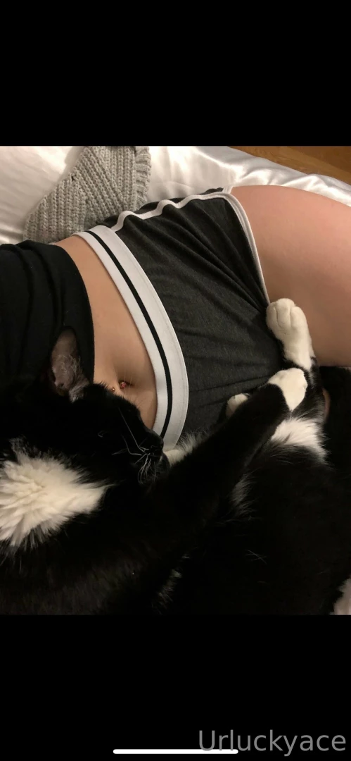 Just a girl and her cat 