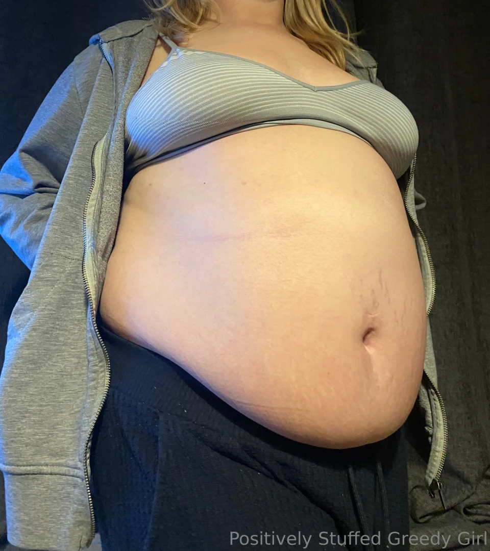 Getting fat for february- end of day 9 one huge food stuffed belly you 