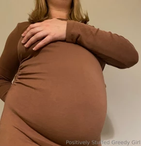 Not worn this dress in a while feels great against my belly it may part 1