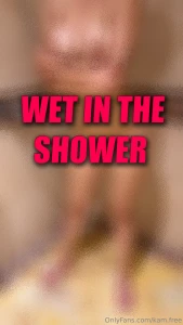 5 photos of my wet body while the water runs all over me look at me