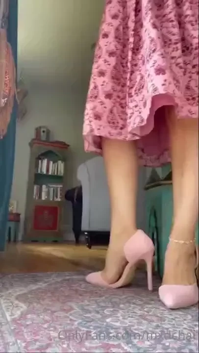 Do you like my pretty pink heels 3 45 minute dangle video 