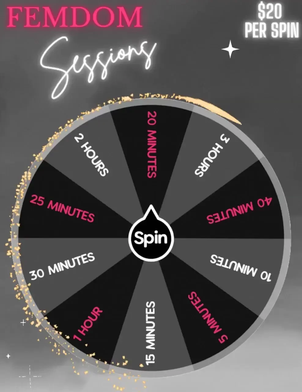 Spin the femdom sessions wheel your time of submission awaits are you 