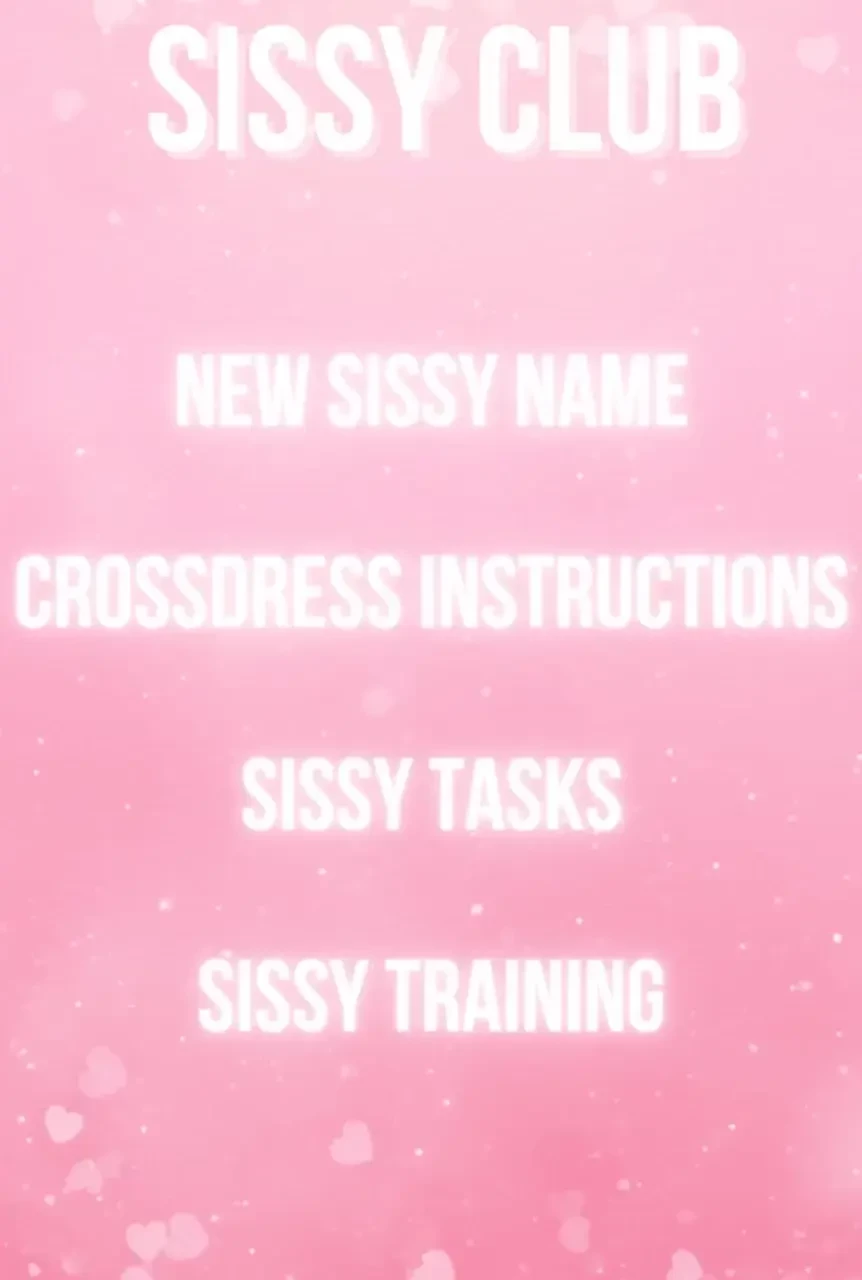 Sissy club your feminization journey starts here are you ready to step 