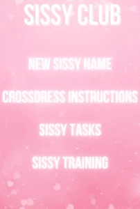 Sissy club your feminization journey starts here are you ready to step