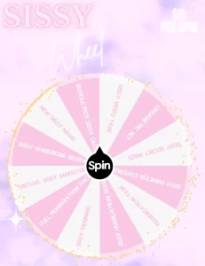 Sissy wheel embrace your feminine journey step into your most