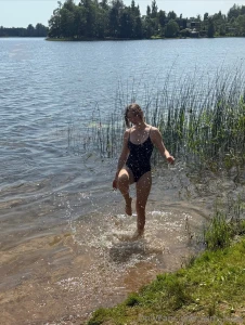 It was so hot by the lake but the water oh it was so refreshingly cold part 2
