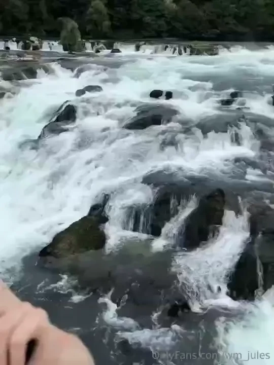 Being wet and happy in the biggest waterfall in europe nature is so part 2 