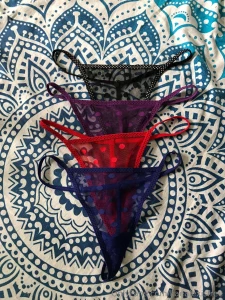 Have these mesh gstrings now available with a cotton middle to absorb