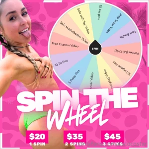 Hey cutie my pussy s begging for playtime spin the wheel and dive into