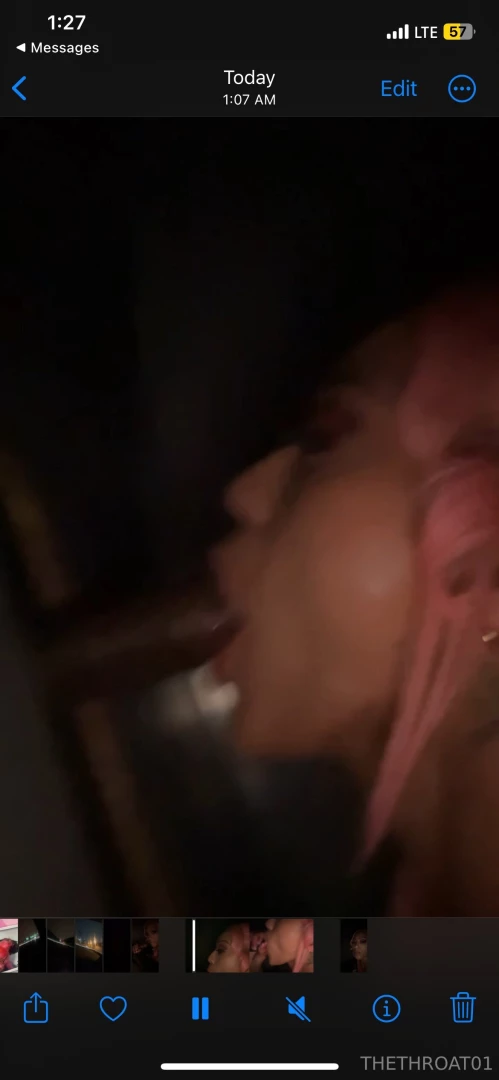 Glory hole sloppy head i tried swallowing all of it but it was alot 