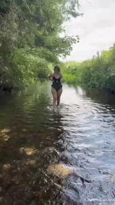 I was wondering what would you do if you caught me skinny dipping here