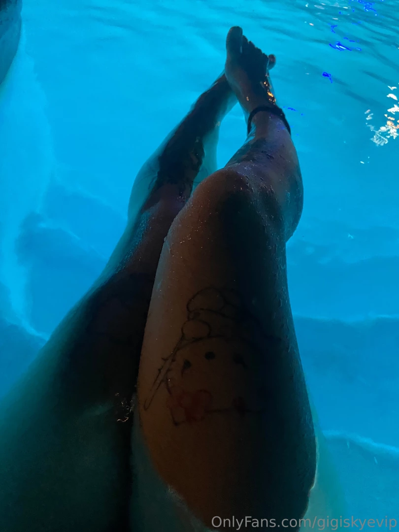 Getting my beautiful legs a bit wet for the night if i wanted to dry 