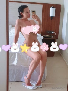 Very sunburned and absolutely naked want to remove the stickers dm me