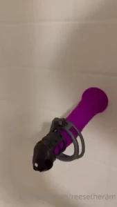 Cleaning the toys bet you wish this pink dildo was your cock huh