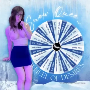 Ice queen s wheel of desires spin the wheel will you land on a sweet