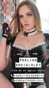 Do you follow me on ig and x carlyraesummers comewithcarlyrae