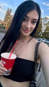 I decided to take a little walk in such clear weather and drink a