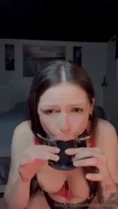 Aftermath of gagging for 13 minutes tip 15 for the full 13 30minutes