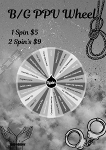 Happy canada day spin any of my wheels for only 3 watch your favourite