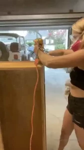 Remember when i said wear ppe look at these particles flying into my