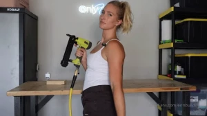 Locked and loaded with air the brad nailer stapler is ready to go btw