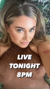Live show tonight 8pm free to watch for subscribers tip any amount to