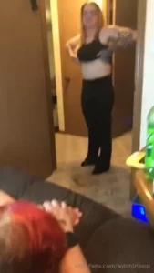 Me being my naughty self while croptopcowboy geyting his tattoo on who