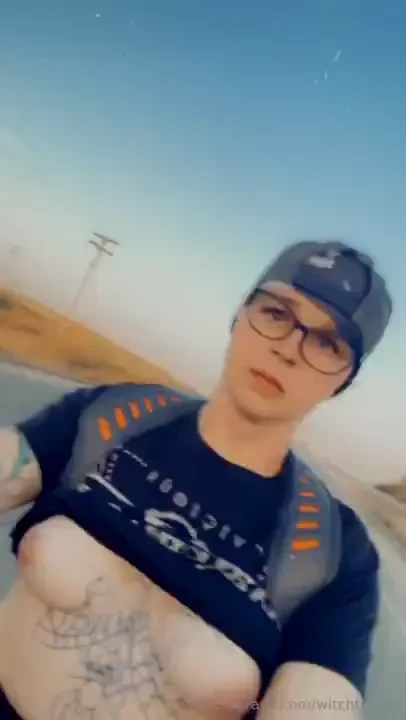 Some titties going 60 mph on my bike down the road 