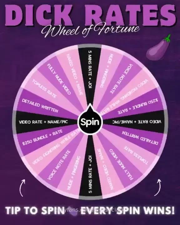 Tip 20 to spin the wheel tip 35 to spin the wheel 500 worth of content 