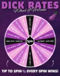 Tip 20 to spin the wheel tip 35 to spin the wheel 500 worth of content