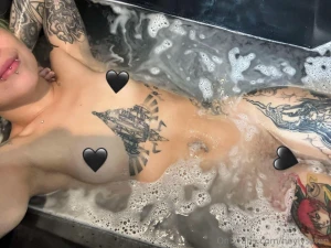 It s bath time the water s fine come on in after making such a fun